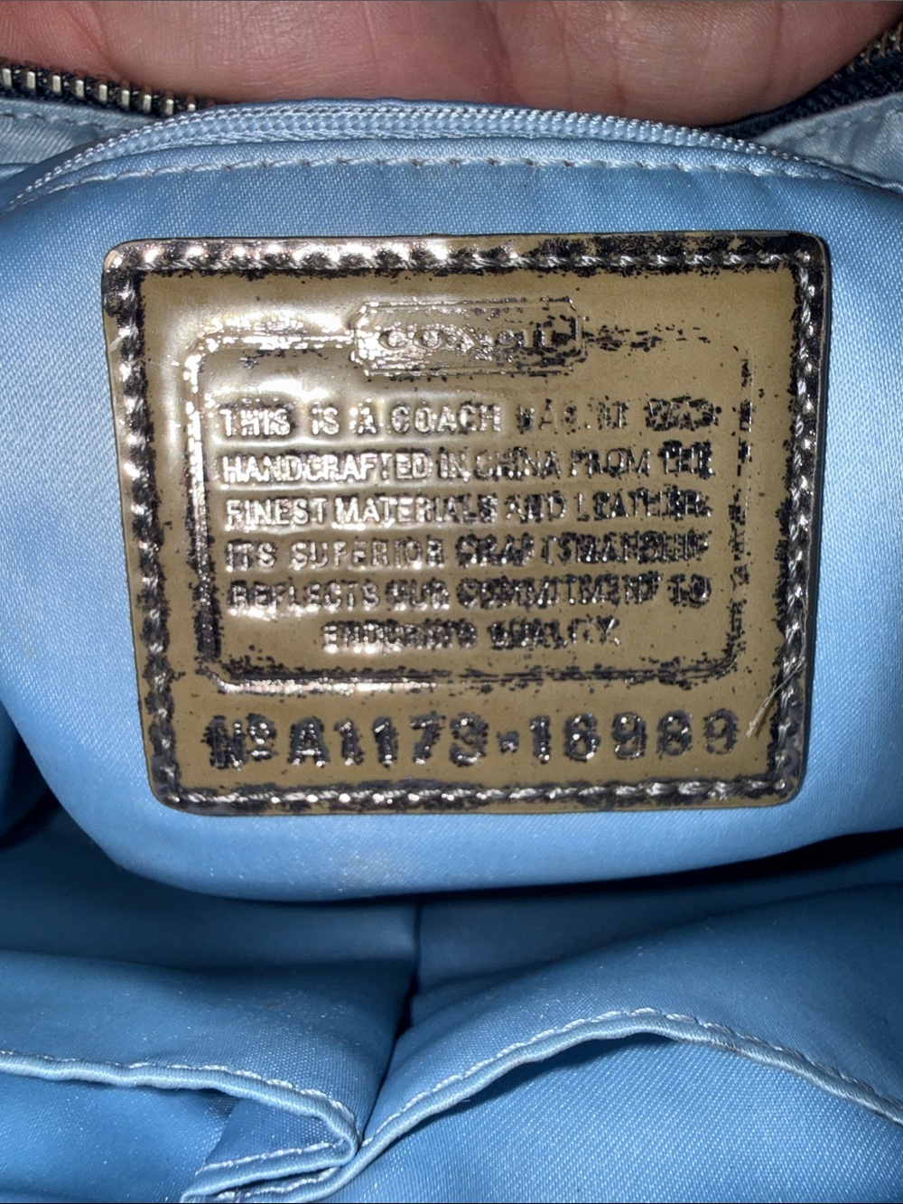 COACH POPPY DENIM EST. 1941 SHOULDER BAG - Picture 9 of 17